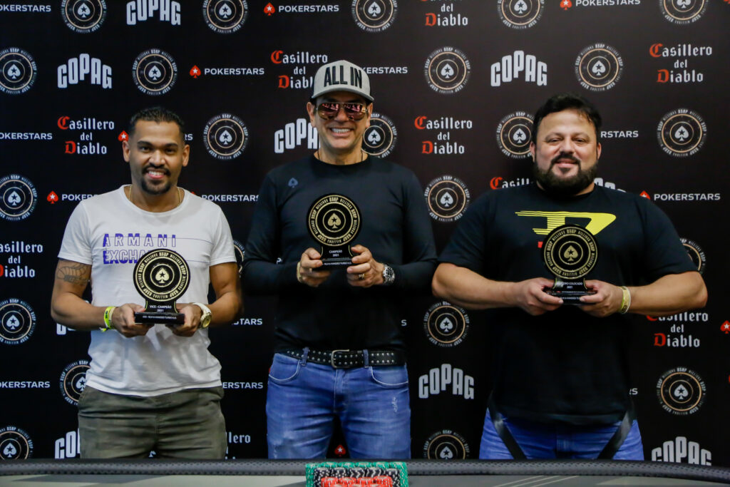 Pódio do 6-Handed Turbo KO do BSOP Millions