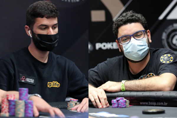 Bernardo Soares e João Bauer se envolveram em potão no BSOP Millions