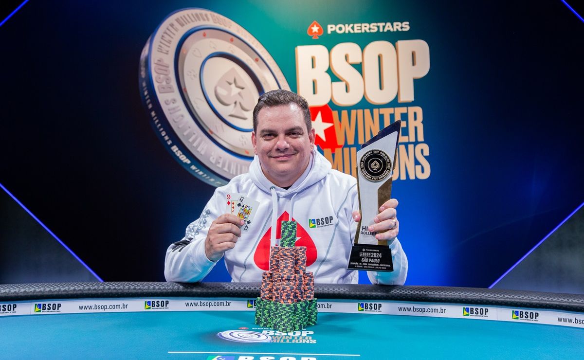 Caio Hey, campeão do Torneio dos Empresários do BSOP Winter Millions