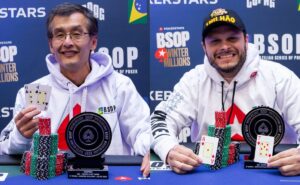 Ricardo Nakamura e Leandro Rego comemoraram no BSOP Winter Millions
