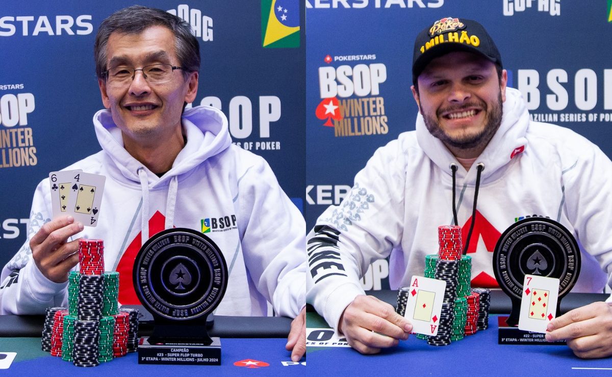 Ricardo Nakamura e Leandro Rego comemoraram no BSOP Winter Millions