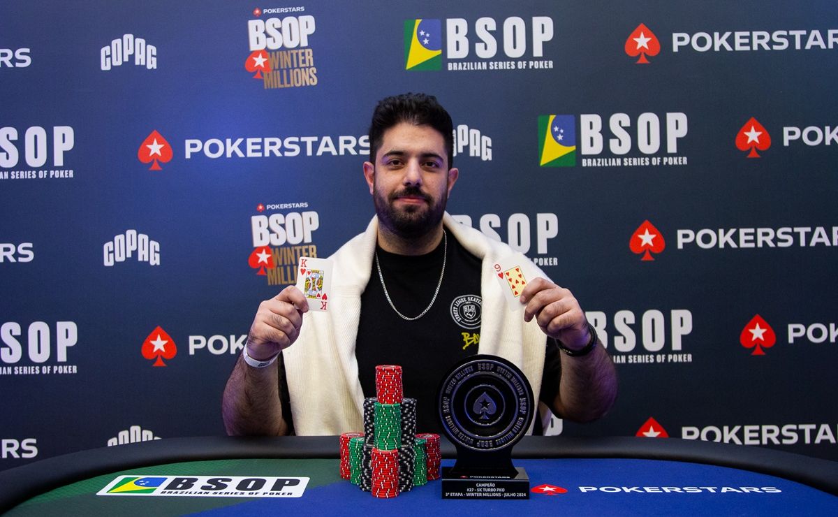 Victor Pertile, campeão do 5K Turbo PKO do BSOP Winter Millions