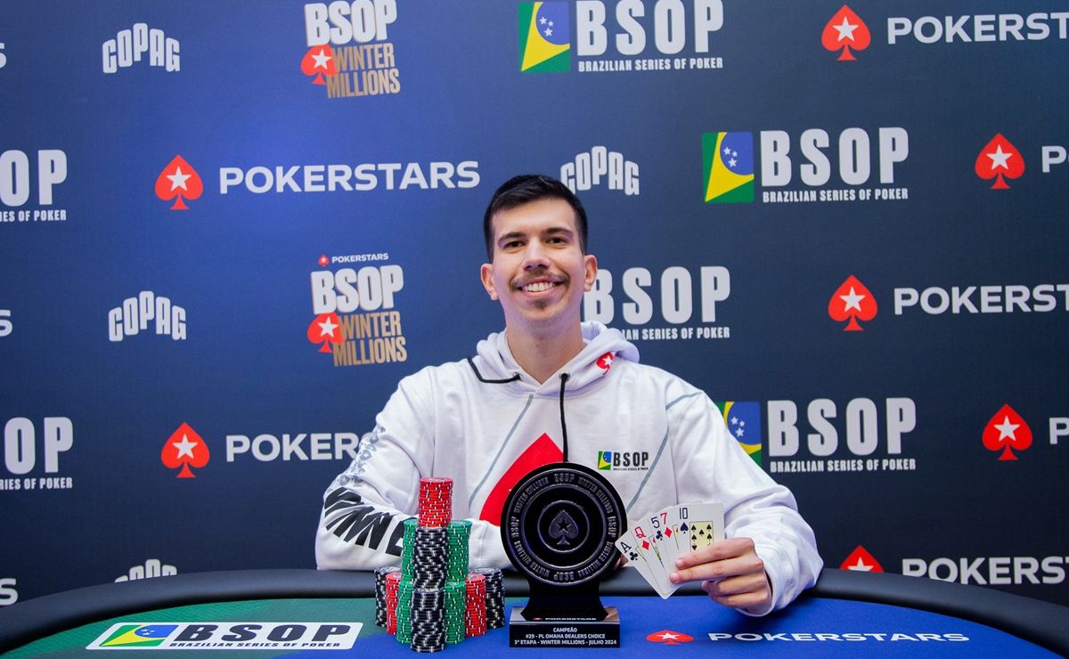 Bernardo Tavares, campeão do PL Omaha Dealer's Choice do BSOP Winter Millions