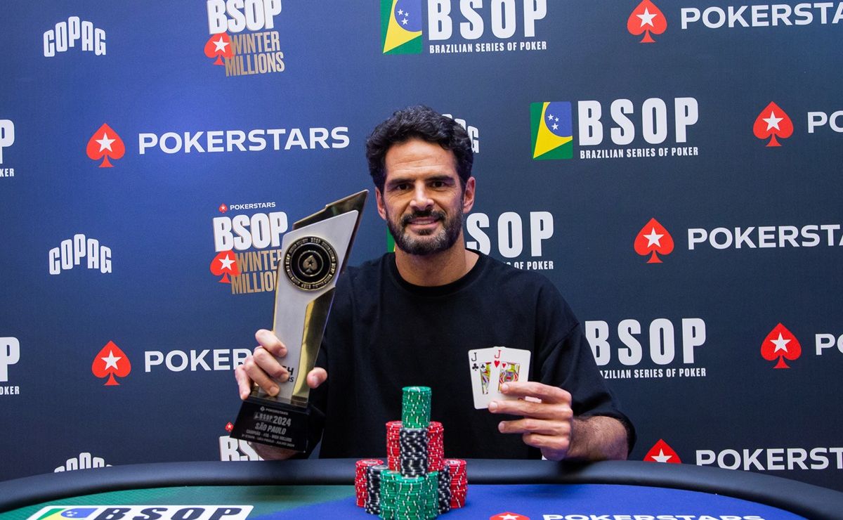 Thiago Camilo, campeão do High Roller do BSOP Winter Millions