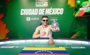 Logo no primeiro torneio que registrou, Julian Altieri conquistou o título no LAPT