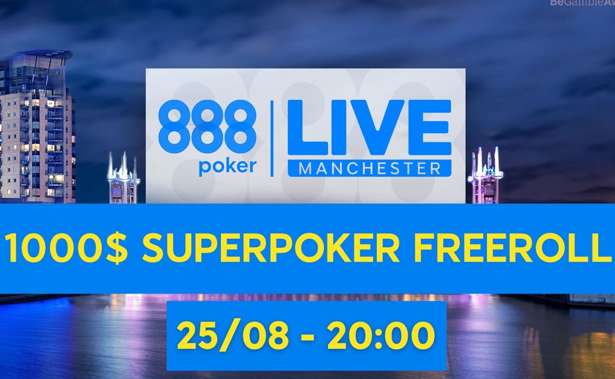Freeroll SuperPoker distribuíra US$ 1.000 no 888poker