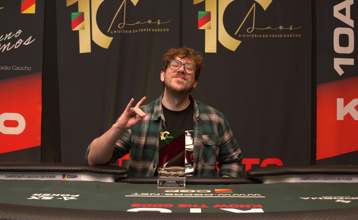 Henrique Di Salvo, campeão do High Roller PKO do CGP Capital