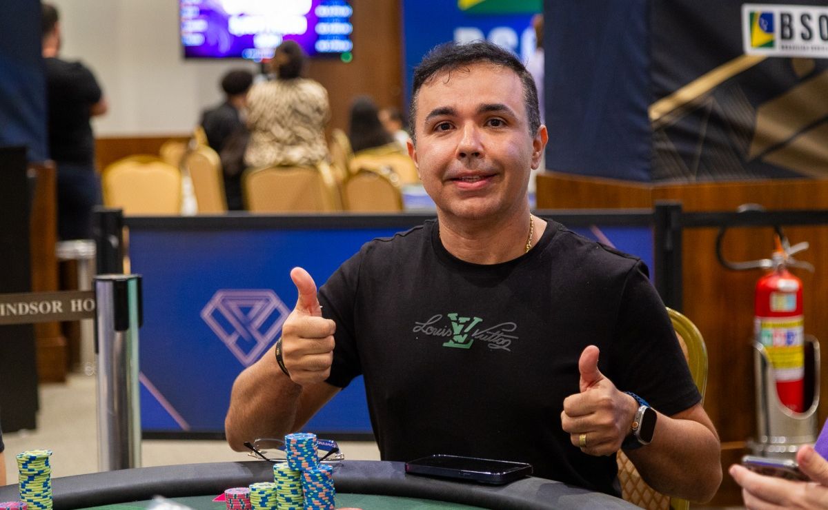 José Carlos Barbosa figurou no topo do chip count