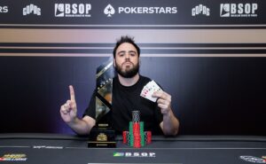 Felipe Campins, campeão do PLO Challenge do BSOP Millions