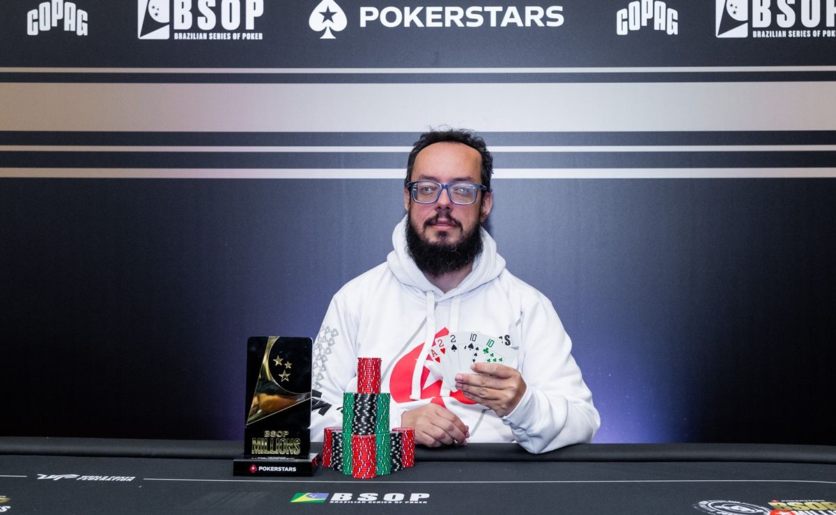 Geraldo César, campeão do 8-Game do BSOP Millions