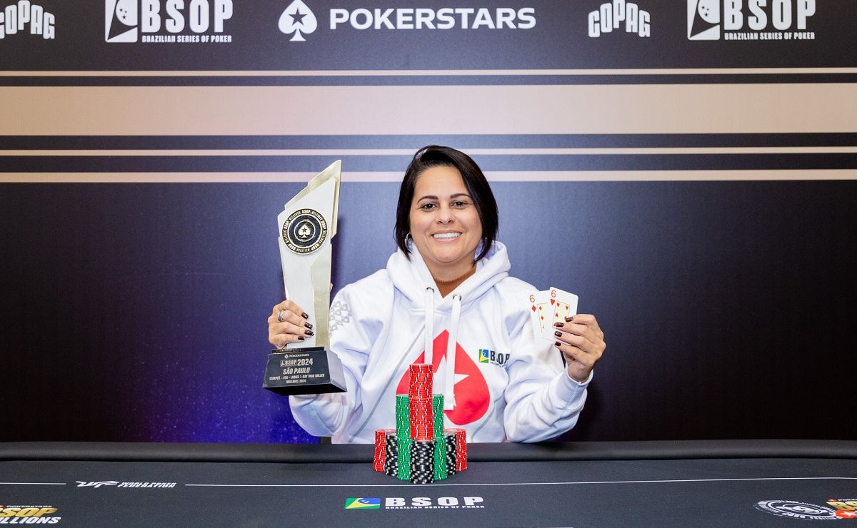 Priscila Martins, campeã do Ladies 1-Day High Roller do BSOP Millions