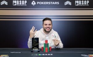 Saulo Sabioni, campeão do Big Pot Turbo KO do BSOP Millions