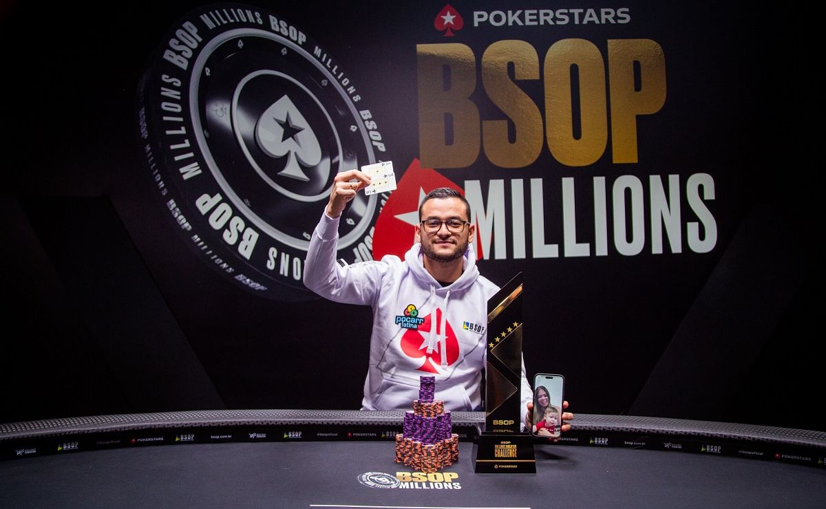Julian Pineda, campeão do The Challenge do BSOP Millions