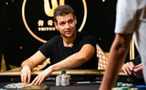 Michael Addamo foi eliminado no dinheiro do torneio (Foto: Joe Giron/Triton Poker)