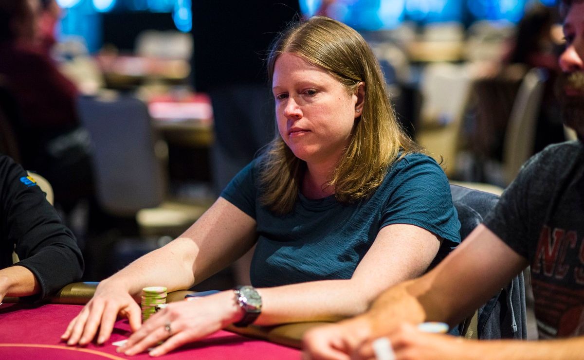 Kristina Holst buscou o payjump e conseguiu (Foto: WPT)