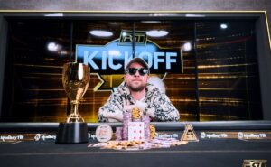 Patrick Leonard, campeão do Evento #2 do PGT Kickoff (Foto: PokerGO)