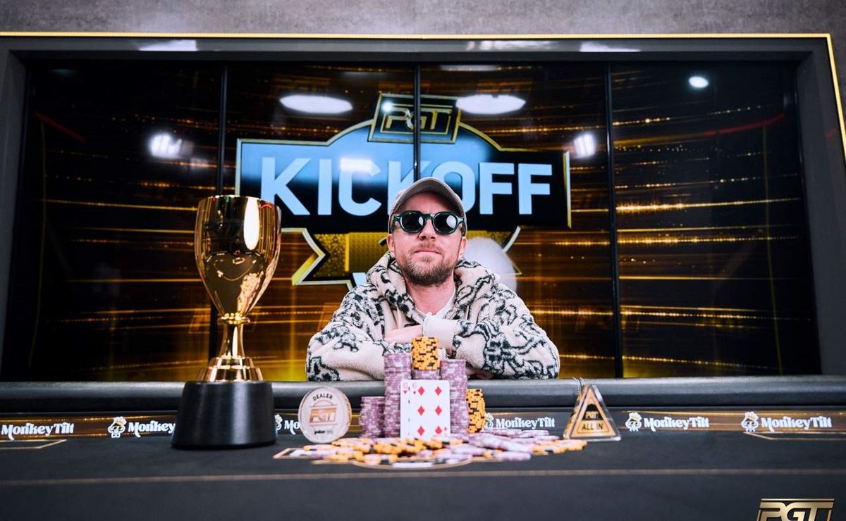 Patrick Leonard, campeão do Evento #2 do PGT Kickoff (Foto: PokerGO)