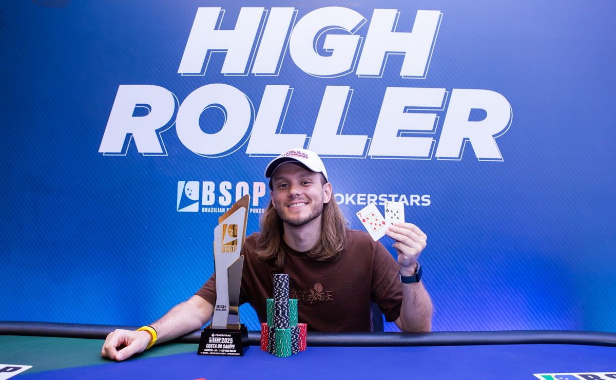 Alisson Piekazewicz foi o principal campeão do dia (Foto: BSOP)