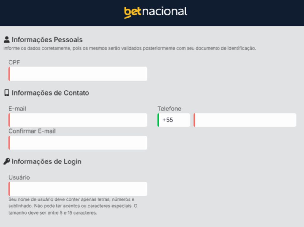 Criar Conta Betnacional Código De Afiliado Betnacional