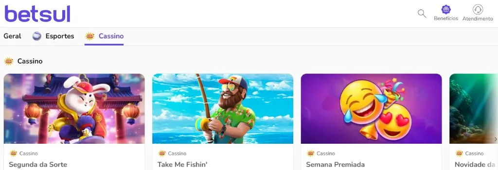 Betsul Bônus Cassino promoções