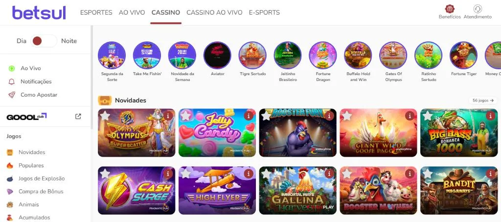 Cassino Betsul catálogo