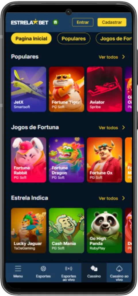EstrelaBet Cassino Jogos