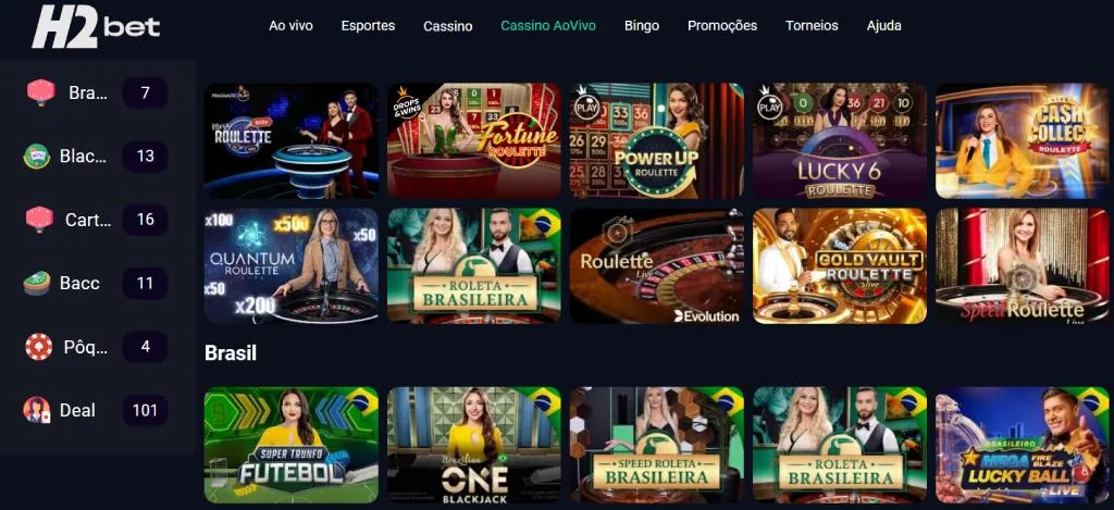 H2Bet Roleta h2bet casino online catálogo