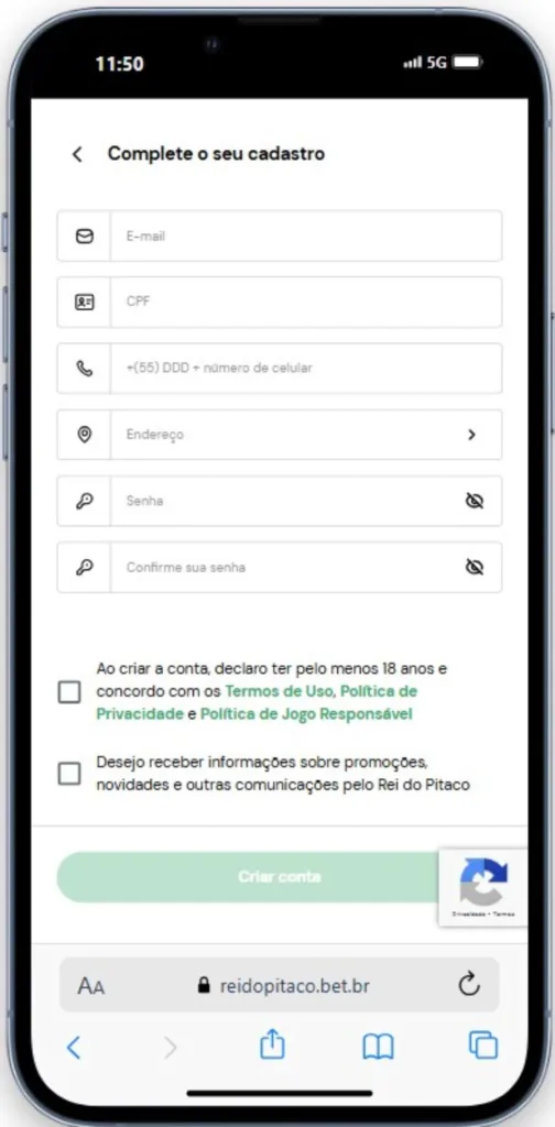 Criar Conta Na Rei Do Pitaco