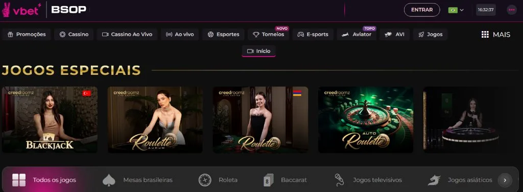 VBET Cassino Jogos