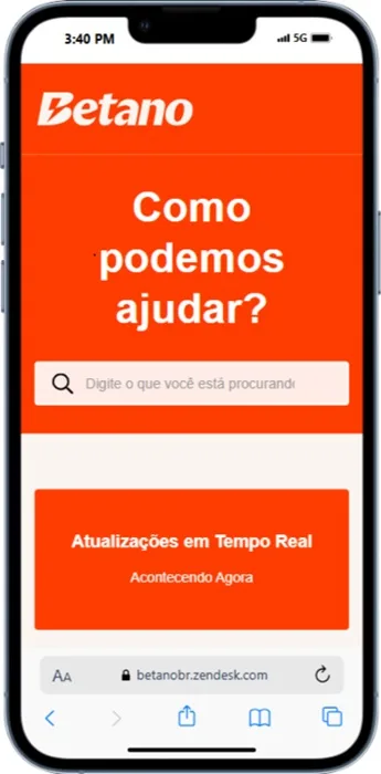 Atendimento Ao Cliente No App Da Betano
