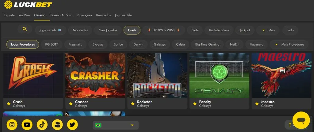 LuckBet Cassino Jogos