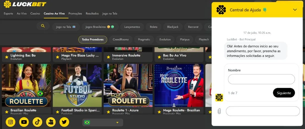 LuckBet Suporte