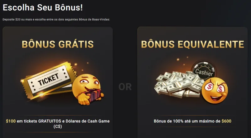 Quais bônus oferece a GG Poker