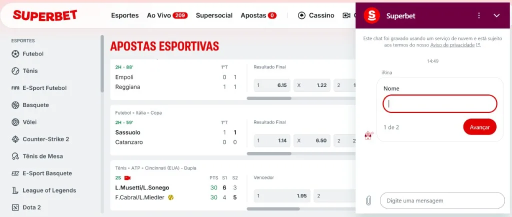 Superbet Atendimento Ao Cliente