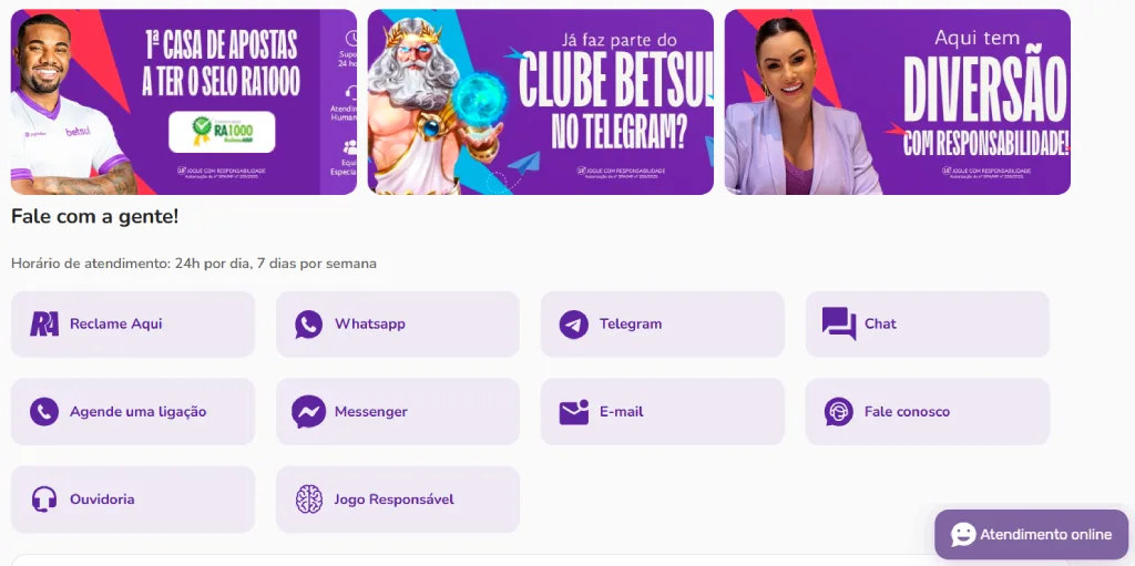 Atendimento ao cliente na Betsul