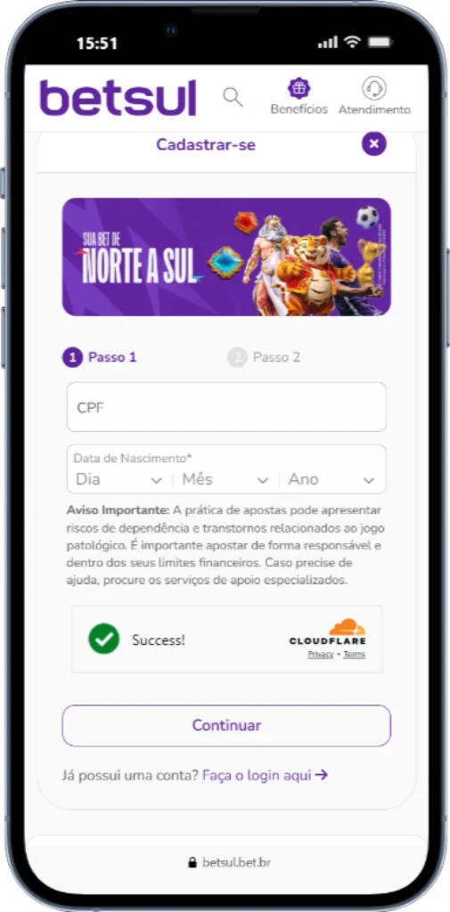 Como se cadastrar no aplicativo da Betsul Betsul app