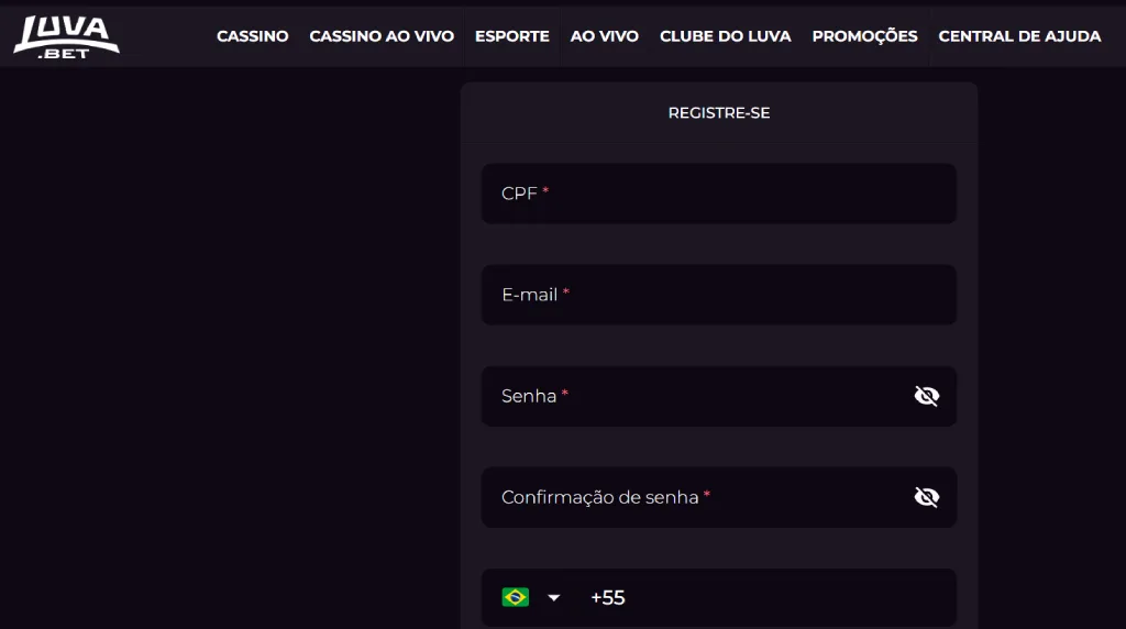 Como se cadastrar na Luva.bet Luva.bet cadastro