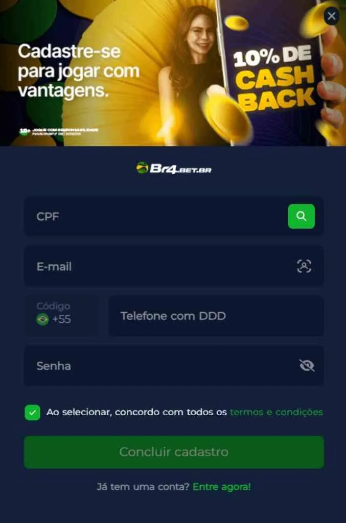 Br4BET Cadastro