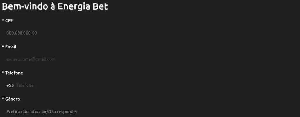Como Criar Uma Conta Na Energia Bet Energia Bet Cadastro