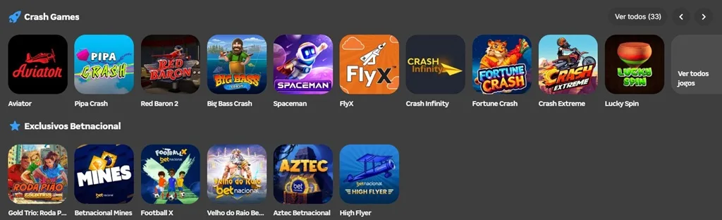 Crash Games BetNacional Melhores Jogos BetNacional