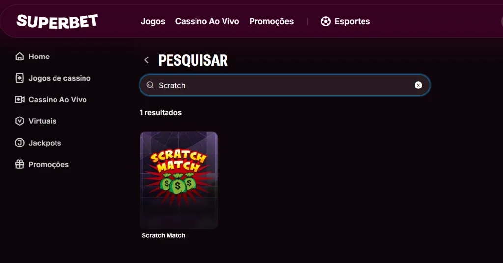 Superbet Scratch Match Raspadinha Online