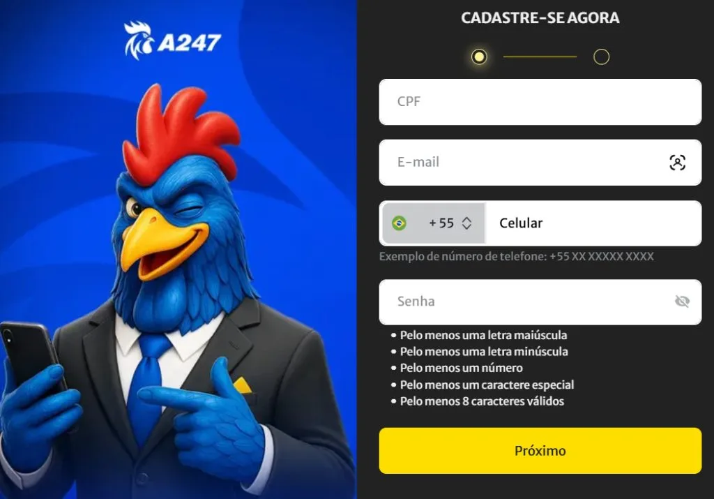 A247 Cadastro
