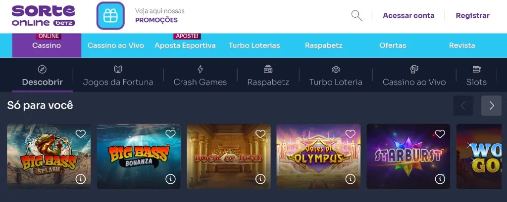 Sorte Online Cassino