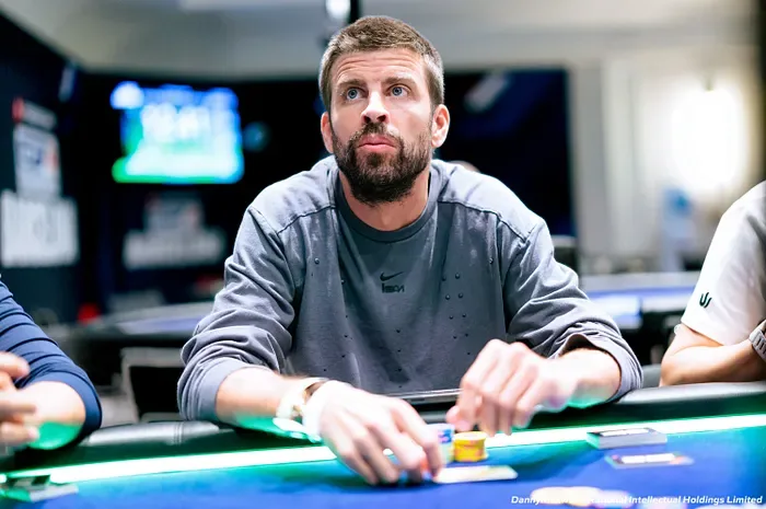 Gerard Piqué cai na bolha do Super High Roller Warm Up do EPT Barcelona