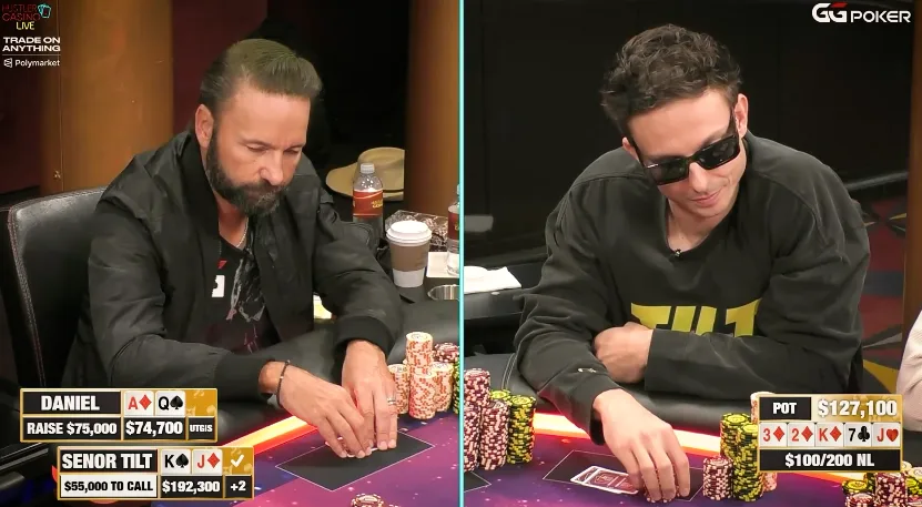 Negreanu aplica blefe insano no river durante participação no Hustler Casino Live