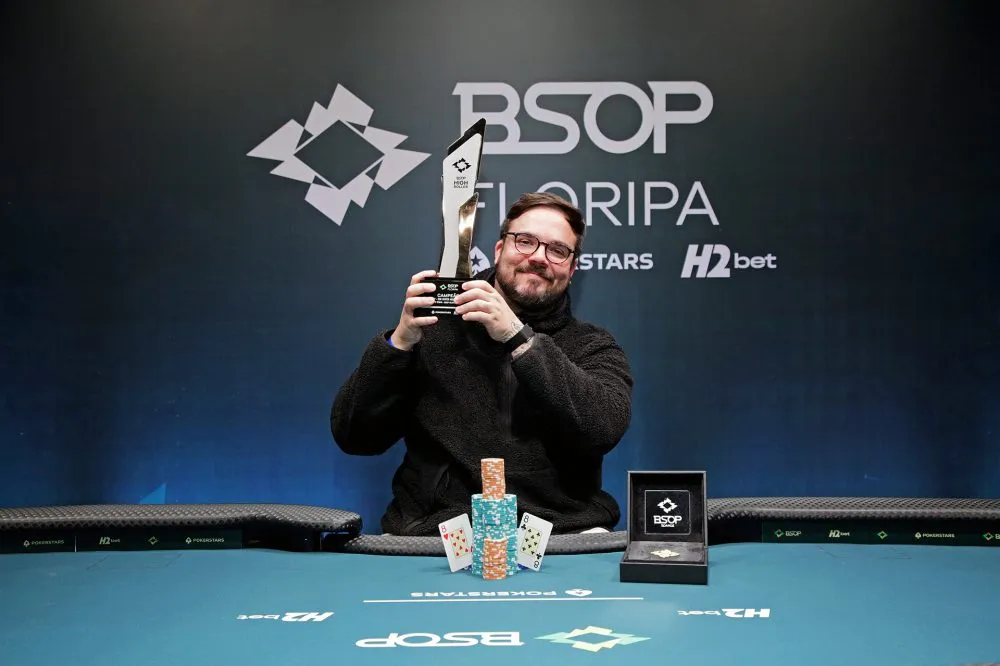 Pedro Cavalieri entra na briga pelo ranking High Roller após título no BSOP Floripa