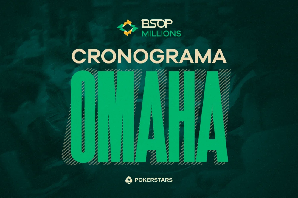 BSOP Millions 2026 terá nove torneios de Omaha e novidades na programação